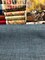 1 Yard Upholstery Fabric Metro Blue Modern Textured Heavy Duty 100% Polyester 56 Inch Width